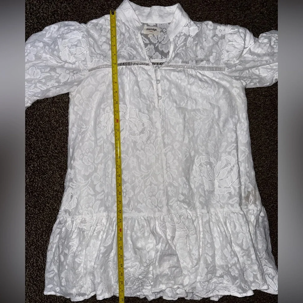 Anthropologie Porridge Tiered Lace Tunic Dress - Picture 13 of 14